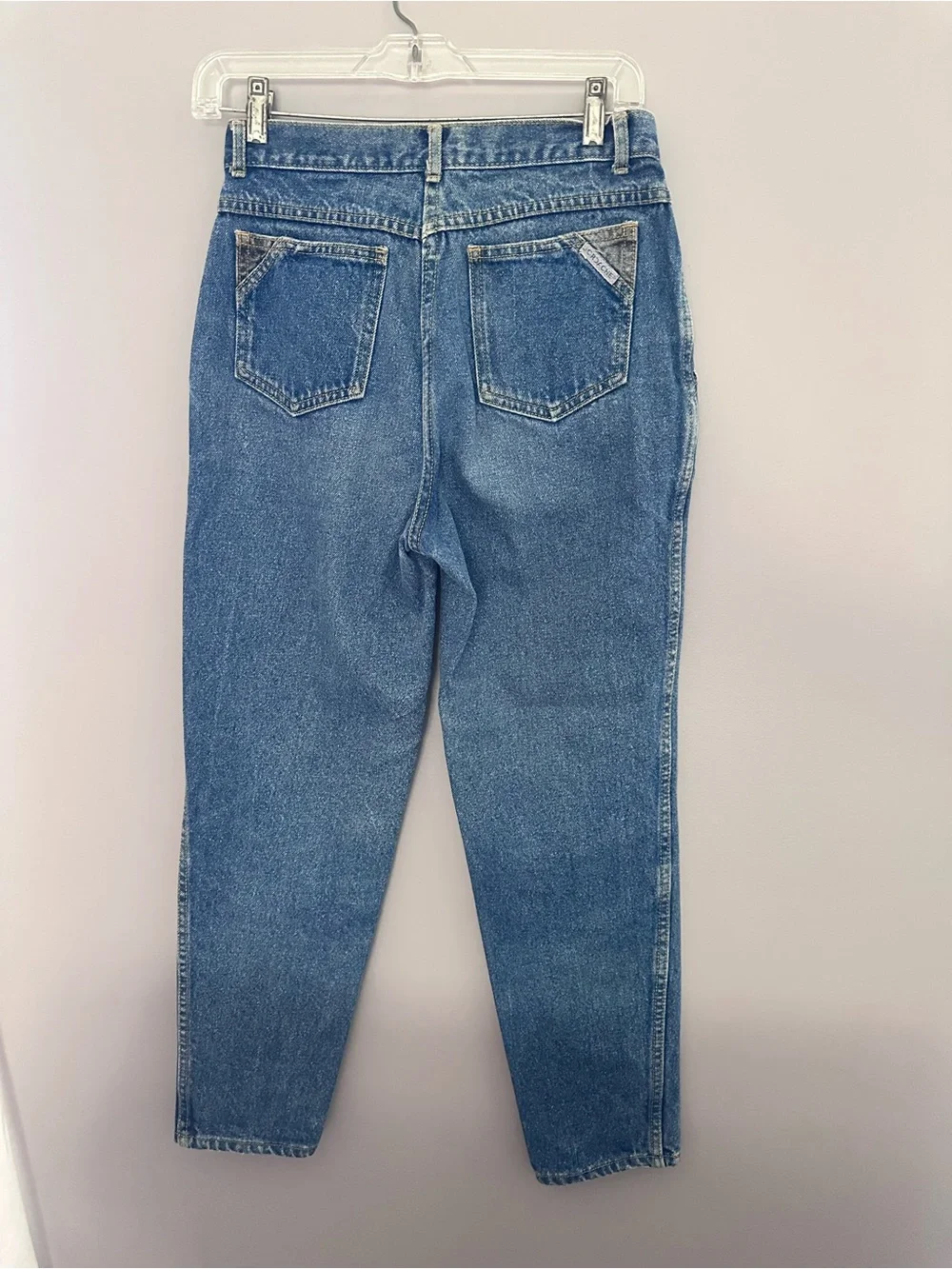 Vintage 80s Jordache Two-Tone High-Rise Blue Jeans